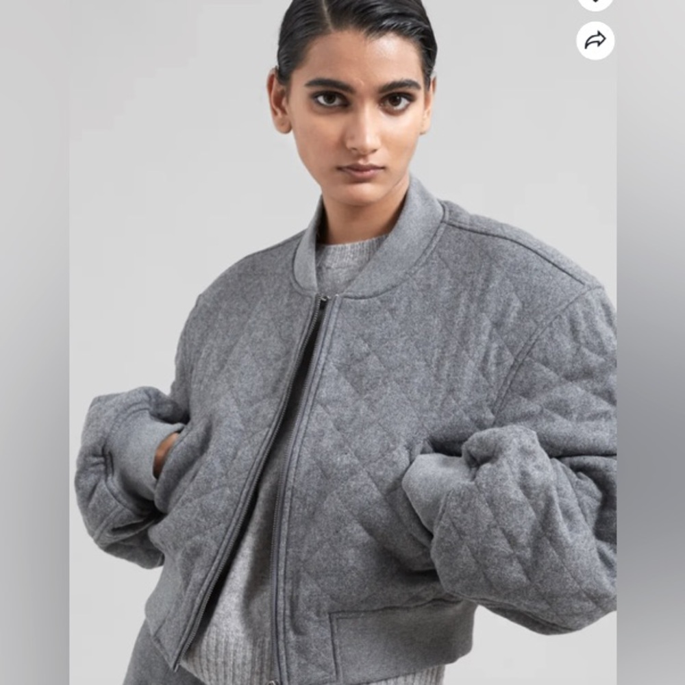 SALE!! The Frankie Shop Lani Quilted Wool Bomber